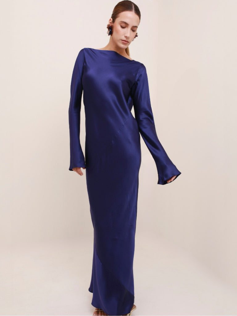 francescas blue dress Fenix Polyester/Spandex True Classic Black Performance chic gala dress Size:Size 7-8