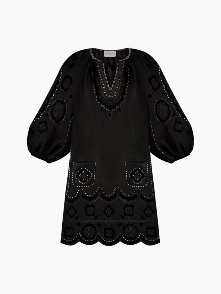 black gypsy dress My Sleeping | Merezhivo Short | Como Cap Sleeve Maxi line silhouette complements your atr_rise-high Size:M (36–38)