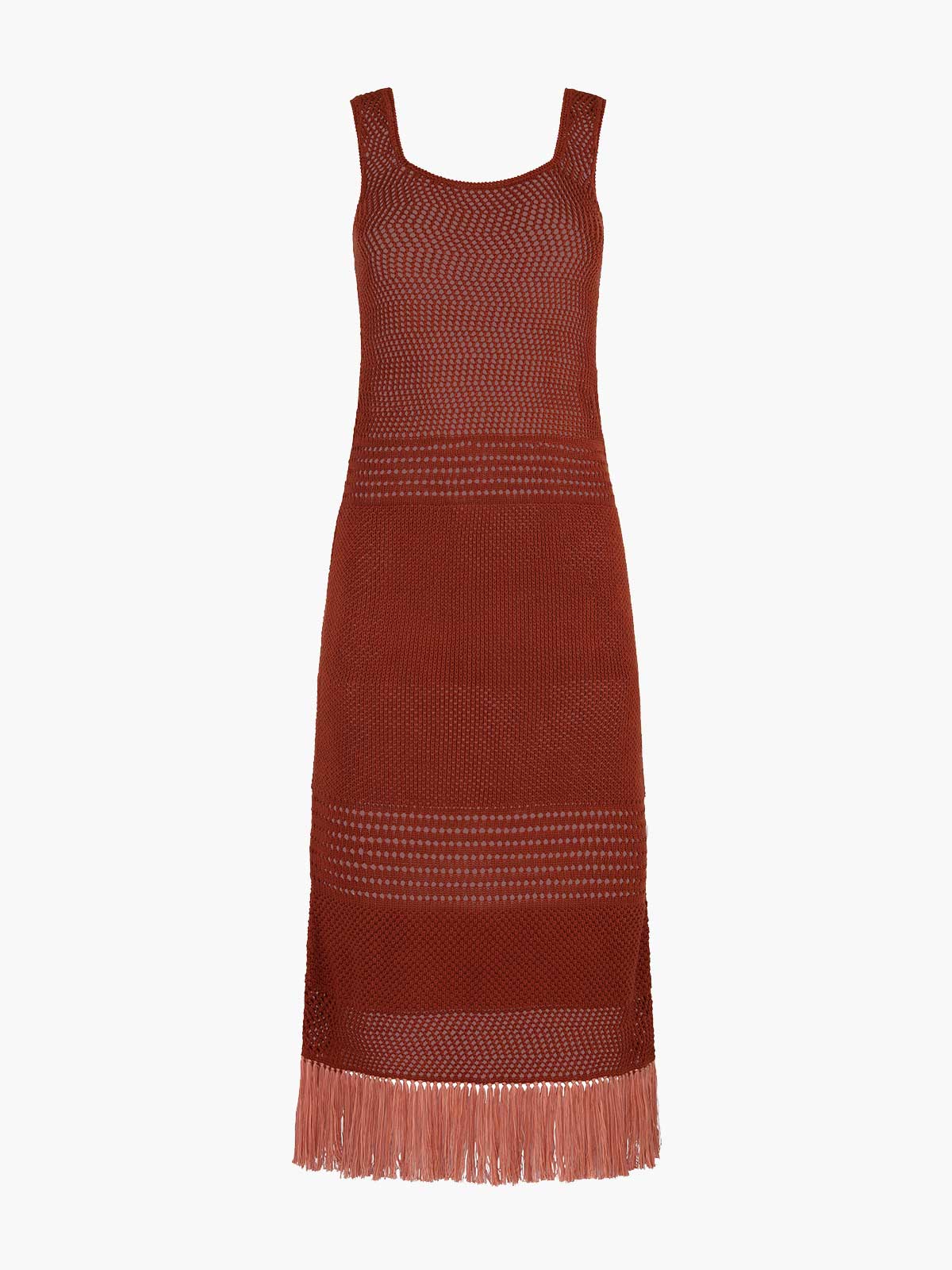 ESCVDO | Laguna Midi Dress | Brown | Fashionkind ESCVDO | Laguna Midi Dress | Brown | Fashionkind
