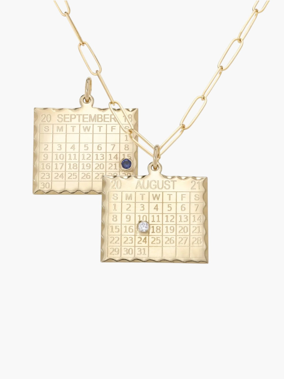 Double Sided 1960s Calendar Charm | Double Sided Double Sided 1960s Calendar Charm | Double Sided