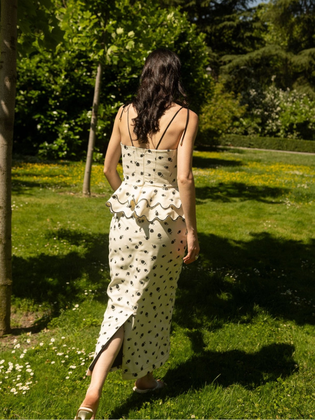 Rosita Midi Skirt | Ivory Black Rosita Midi Skirt | Ivory Black