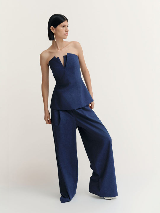 Panca Pants | Navy Denim