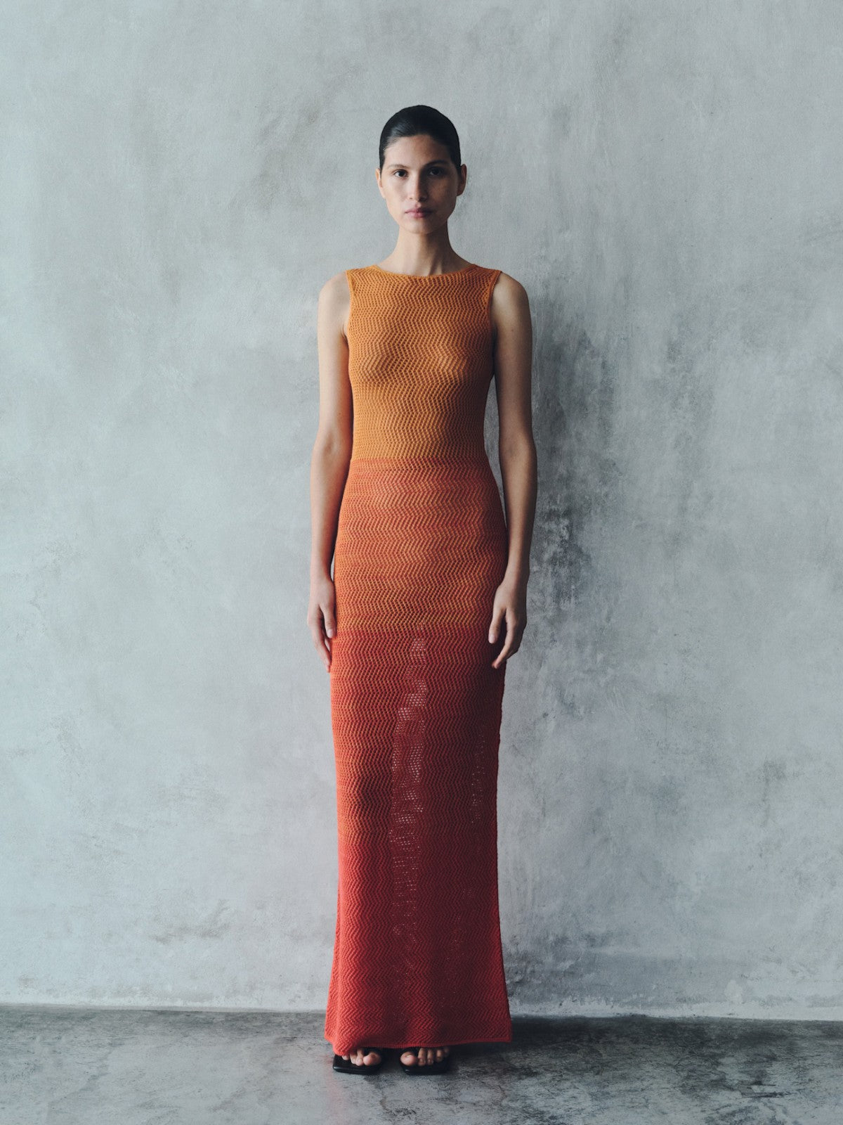 Alpamayo Sleeveless Maxi Dress | Tangerine/Orange Alpamayo Sleeveless Maxi Dress | Tangerine/Orange