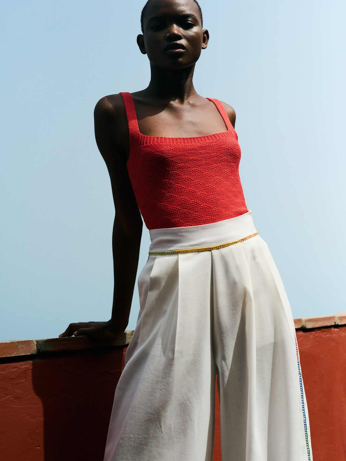 Amalia Pants | Ivory/ Multi Amalia Pants | Ivory/ Multi