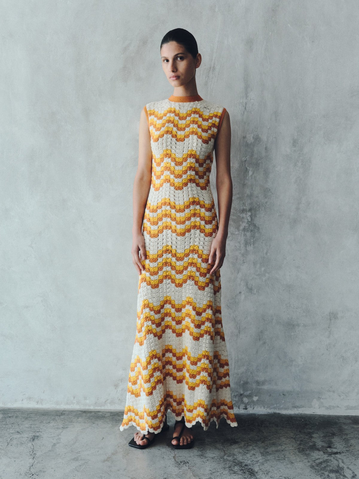 Huayna Crochet Maxi Dress | Yellow/Orange Huayna Crochet Maxi Dress | Yellow/Orange