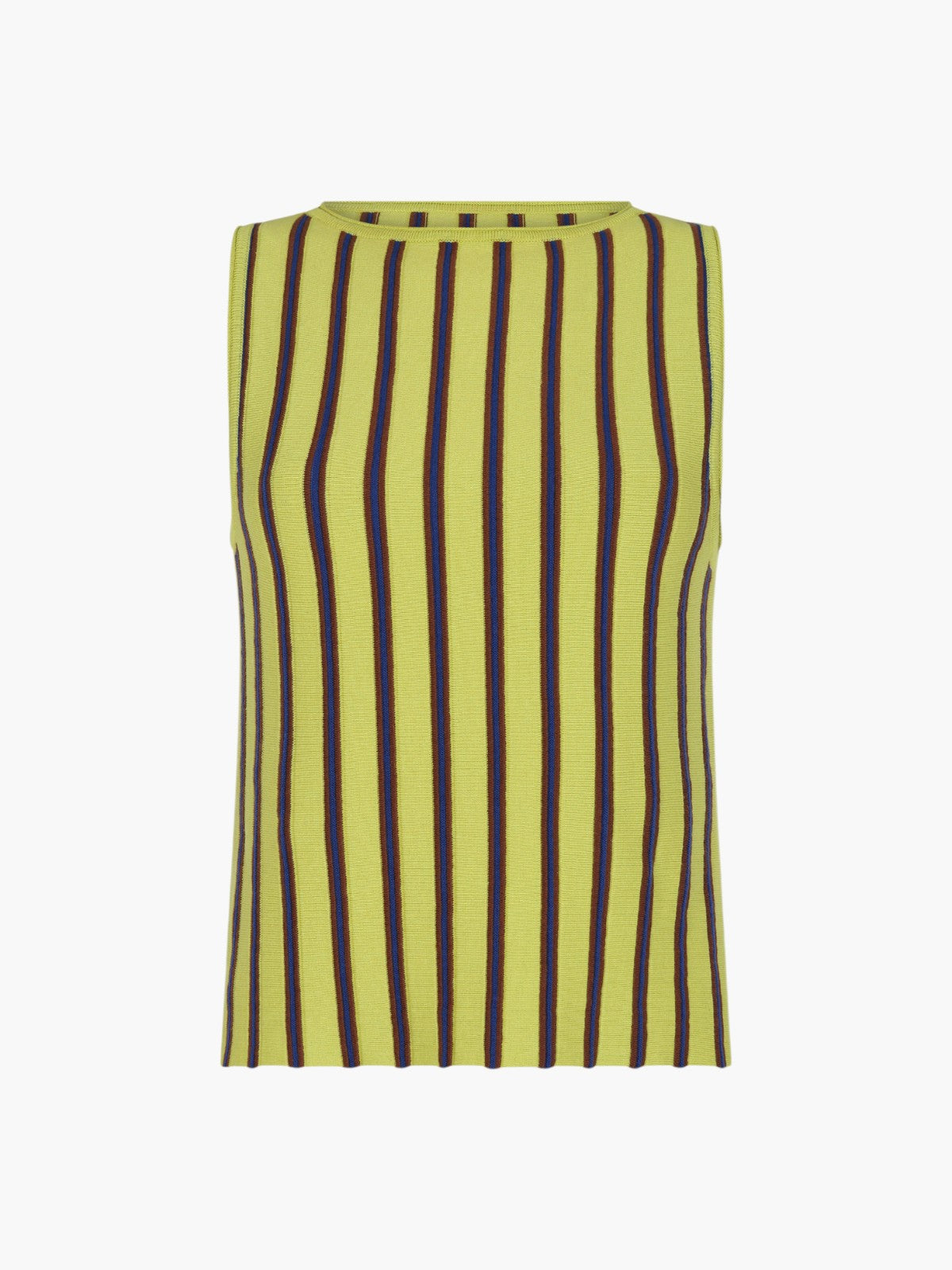 Manglar Sleeveless Top | Lime Green/Chocolate Manglar Sleeveless Top | Lime Green/Chocolate - Fashionkind