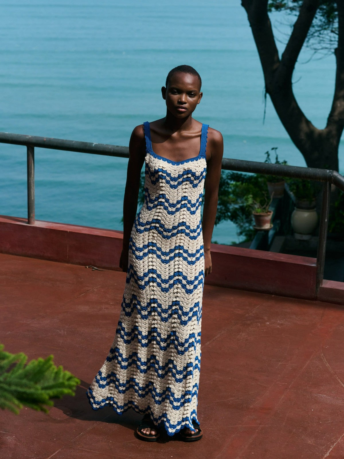 Marea Maxi Dress | Ivory/Blue Marea Maxi Dress | Ivory/Blue