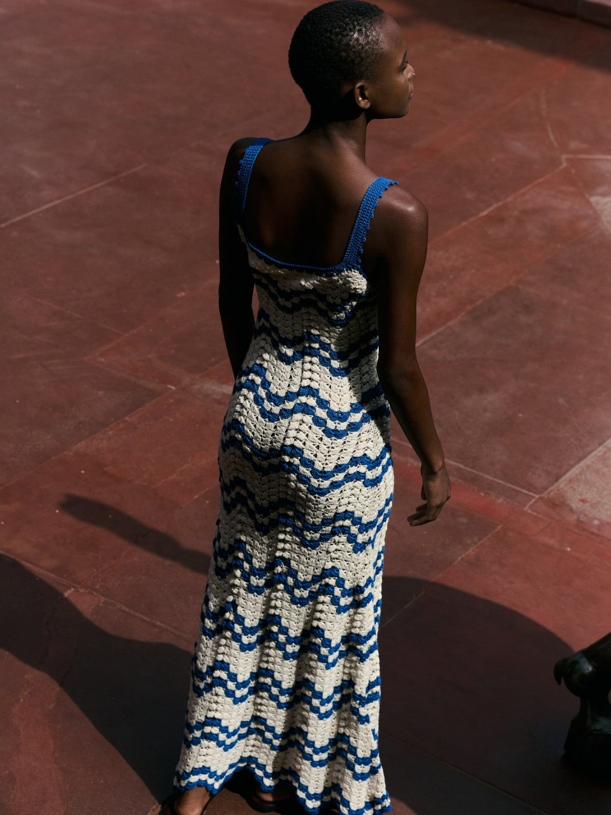 Marea Maxi Dress | Ivory/Blue Marea Maxi Dress | Ivory/Blue