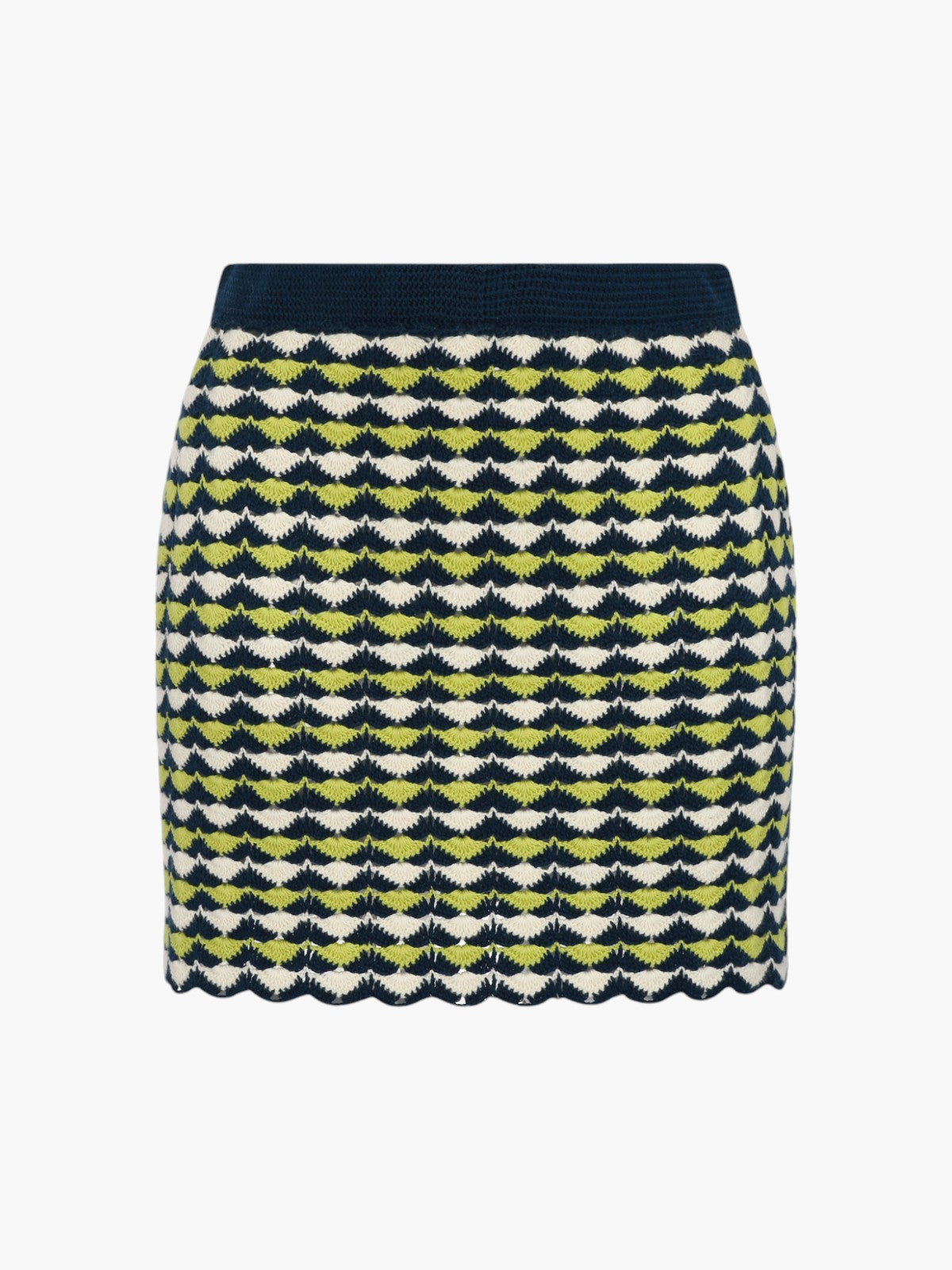 Motupe Mini Skirt | Lime/Blue Motupe Mini Skirt | Lime/Blue - Fashionkind