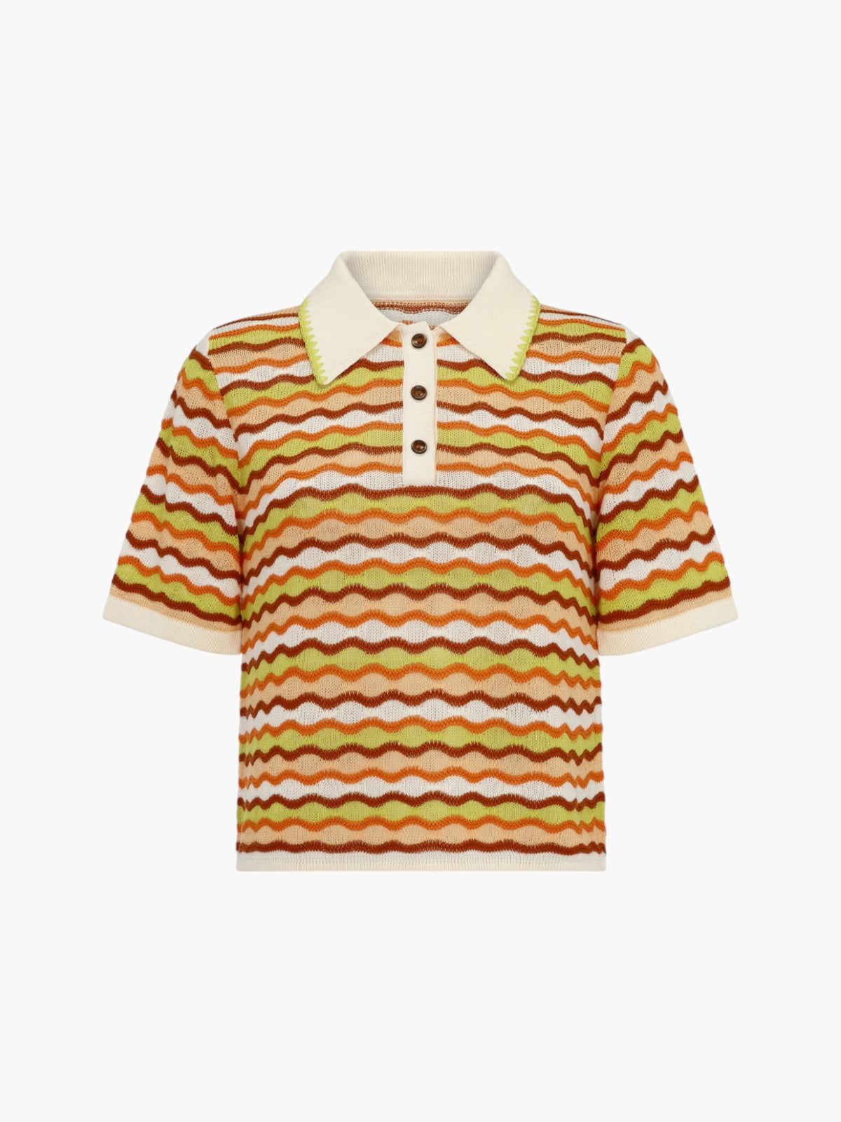 Mullu Polo Shirt | Orange/Lime Mullu Polo Shirt | Orange/Lime - Fashionkind
