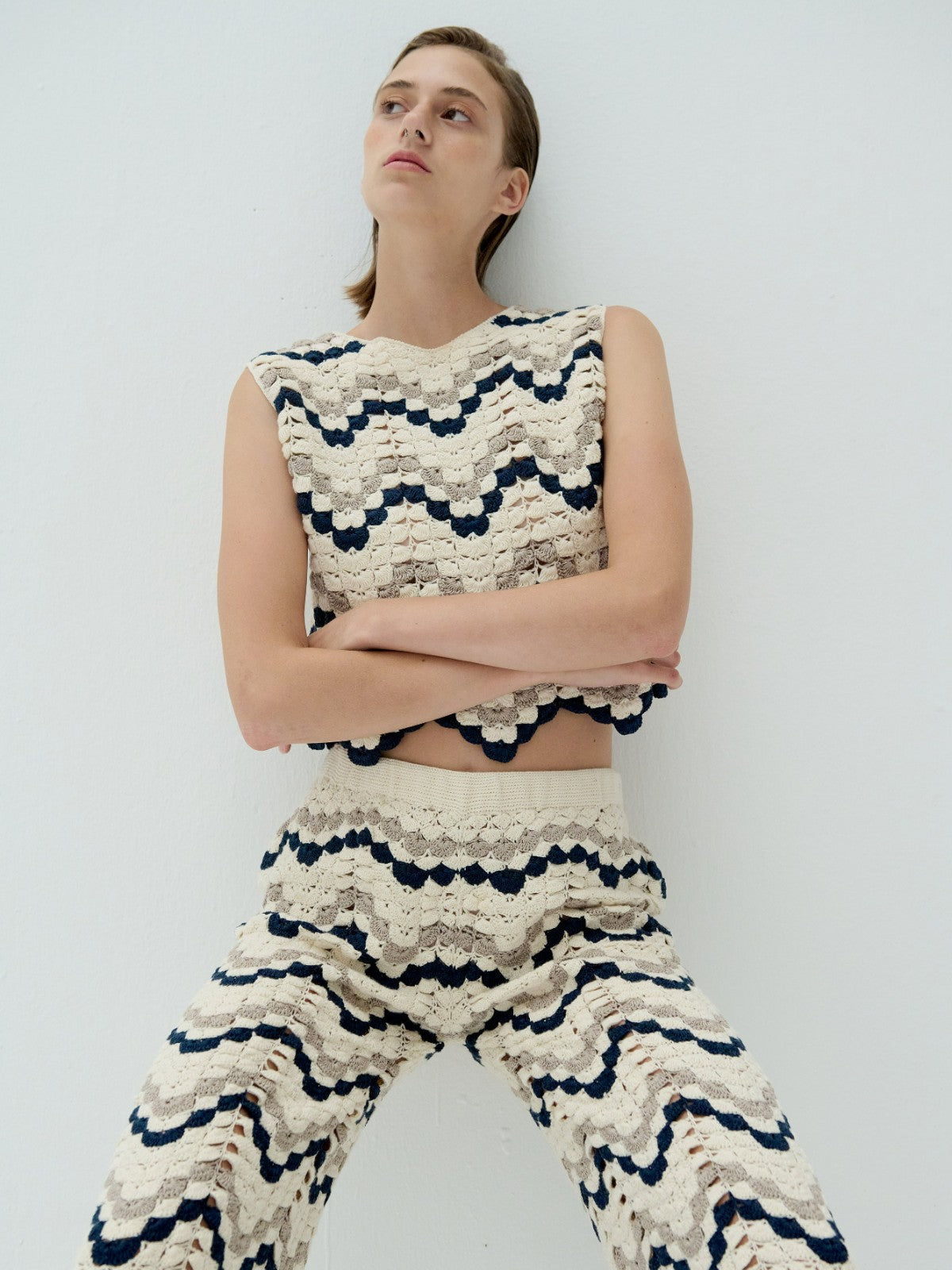 Nieva Top | Ivory/Navy Nieva Top | Ivory/Navy - Fashionkind