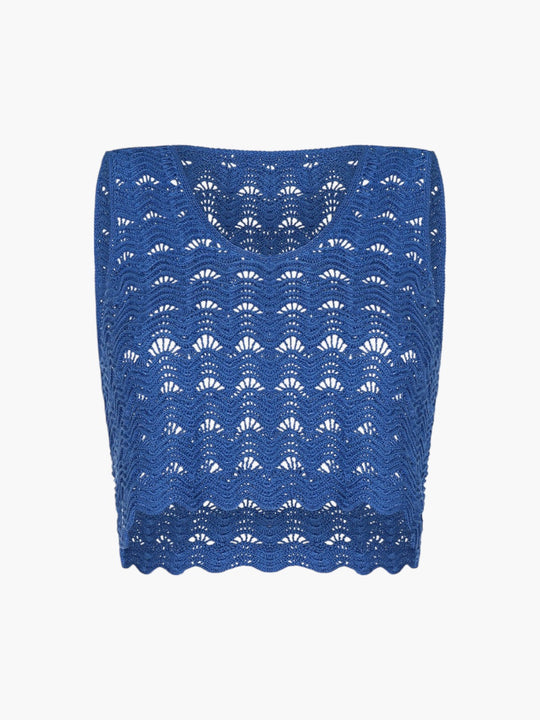 Tumi Crochet Top | Electric Blue