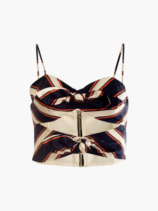 Acapulco Top | Navy Stripes
