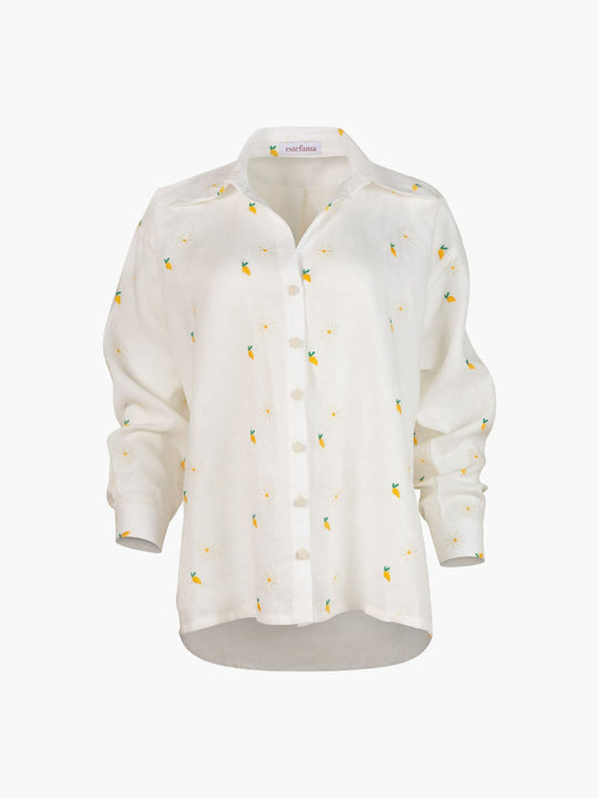 Button Down Shirt | Mango Camomile Ivory
