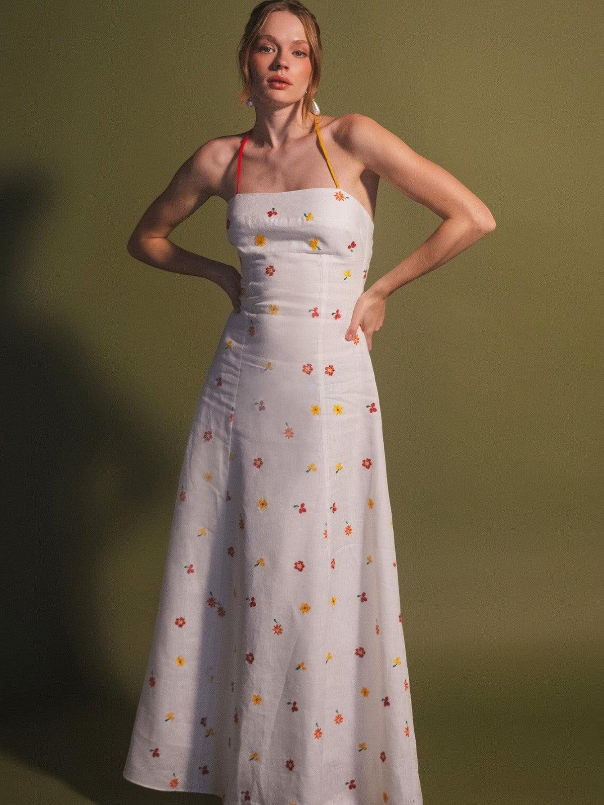 Estefania | Cherry Tomato Rainbow Dress Estefania | Cherry Tomato Rainbow Dress