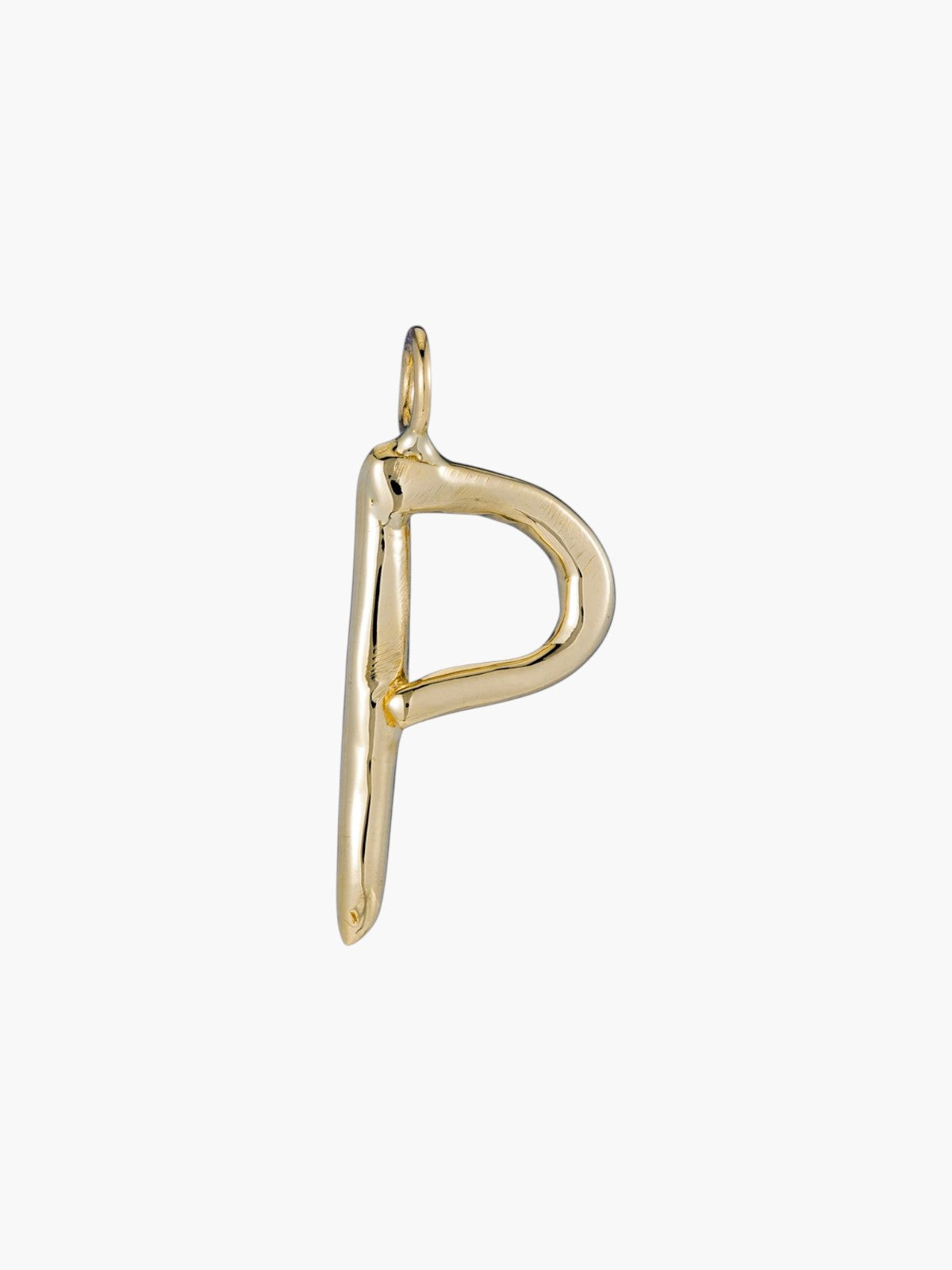 Raw Letter Charm | Gold Raw Letter Charm | Gold