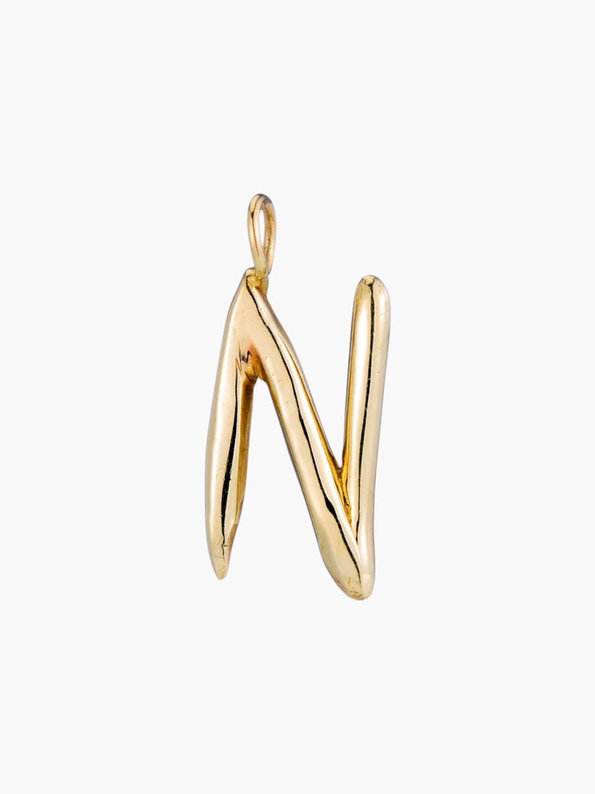 Raw Letter Charm | Gold Raw Letter Charm | Gold
