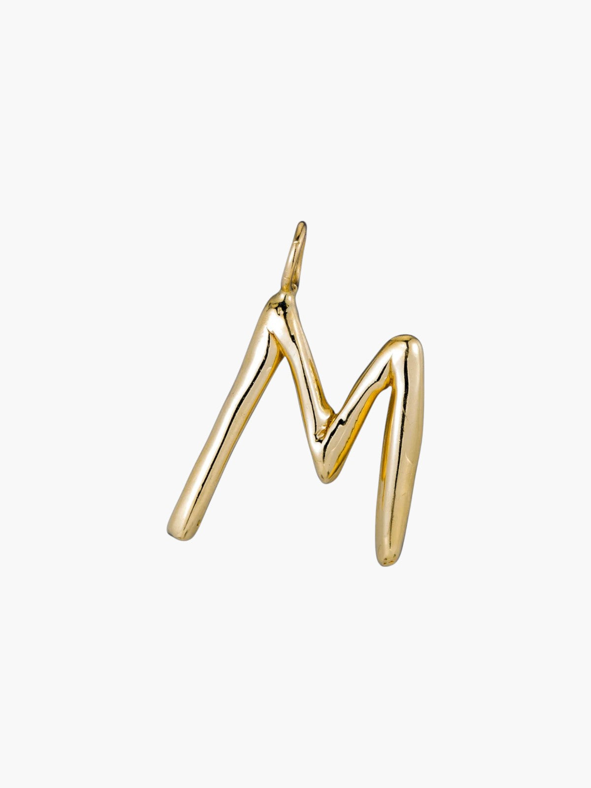 Raw Letter Charm | Gold Raw Letter Charm | Gold