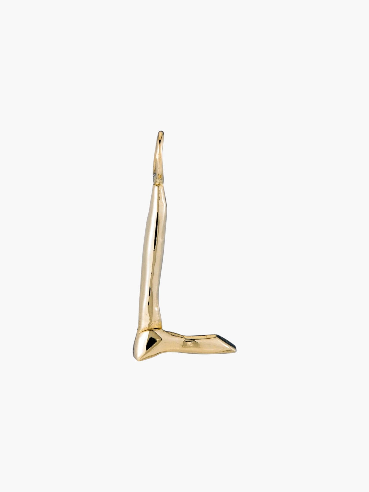 Raw Letter Charm | Gold Raw Letter Charm | Gold