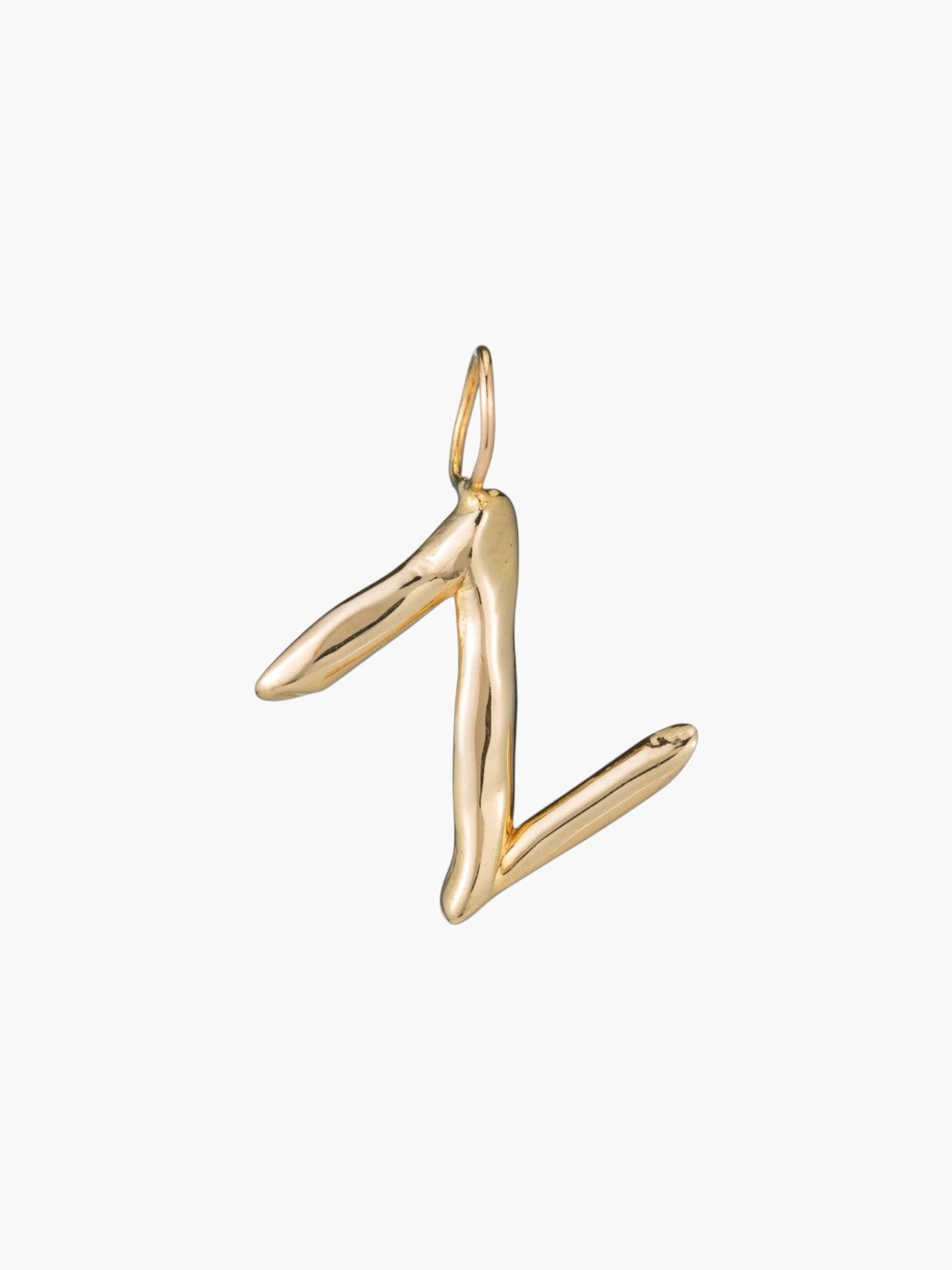 Raw Letter Charm | Gold Raw Letter Charm | Gold