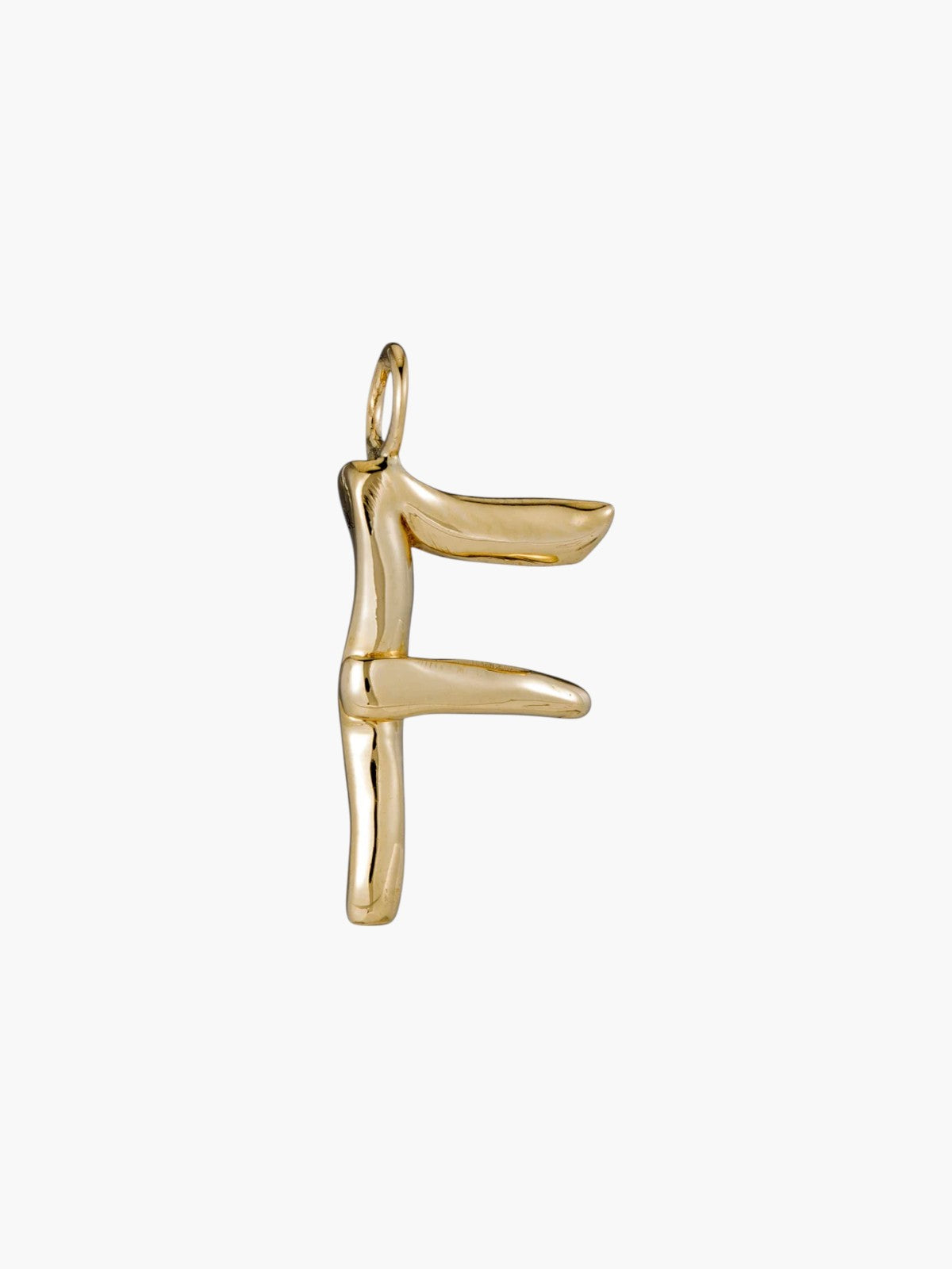 Raw Letter Charm | Gold Raw Letter Charm | Gold