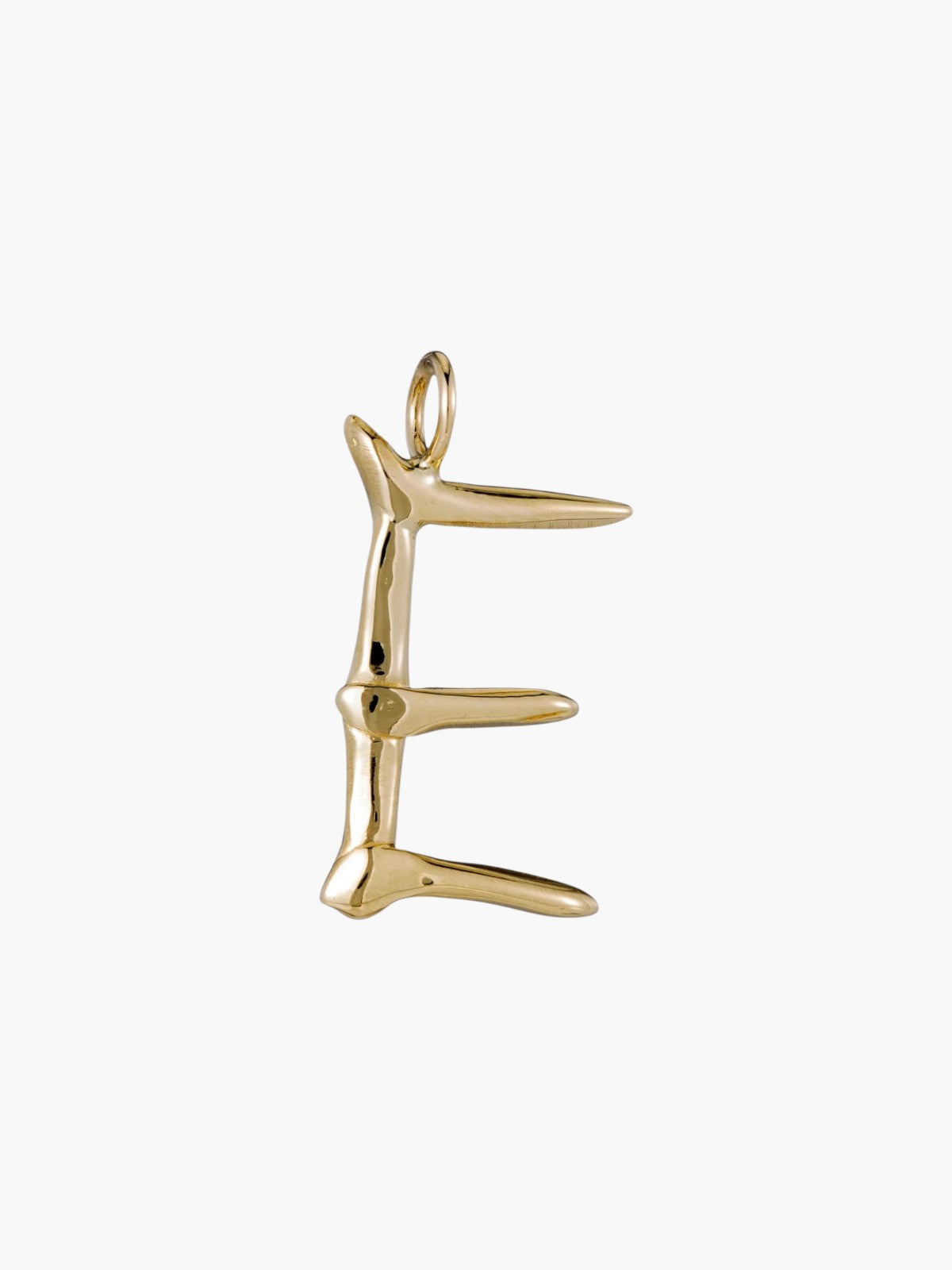 Raw Letter Charm | Gold Raw Letter Charm | Gold