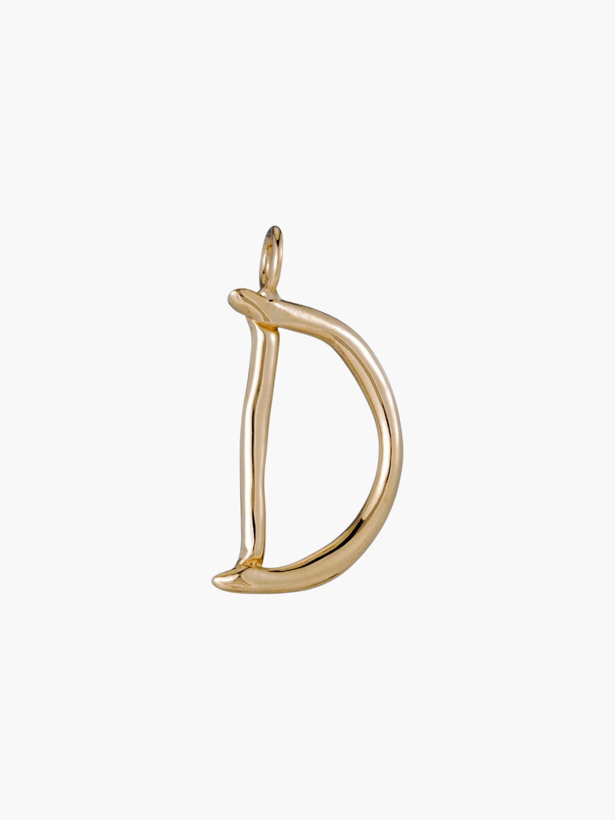 Raw Letter Charm | Gold Raw Letter Charm | Gold
