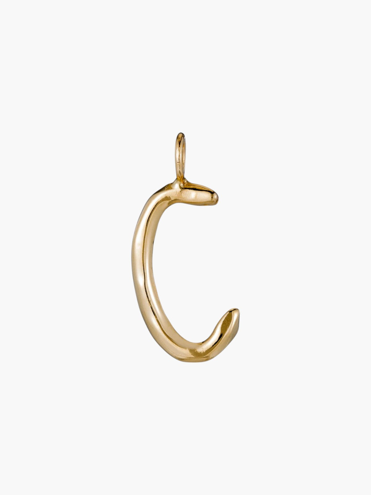 Raw Letter Charm | Gold Raw Letter Charm | Gold