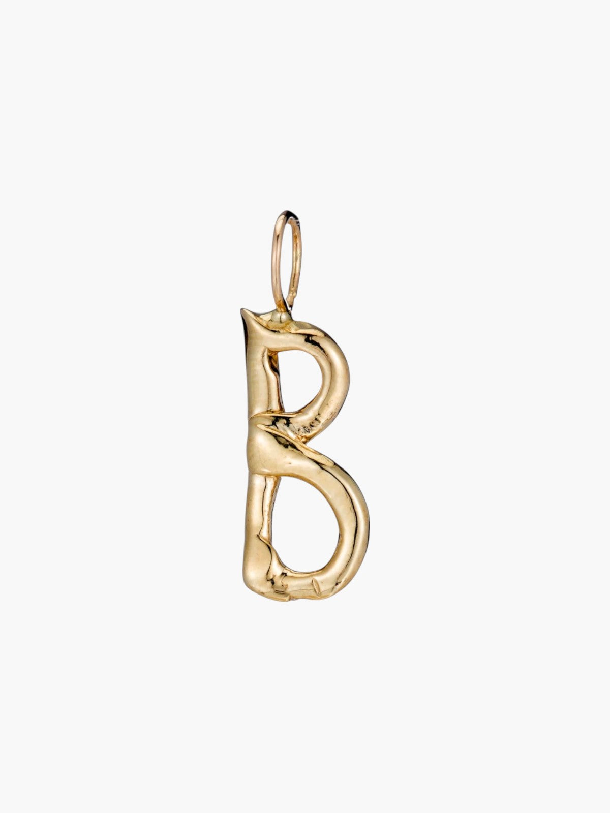Raw Letter Charm | Gold Raw Letter Charm | Gold