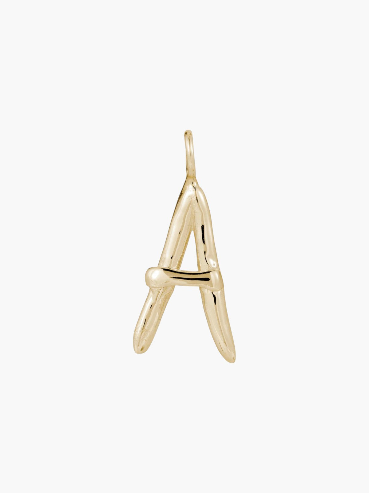 Raw Letter Charm | Gold Raw Letter Charm | Gold