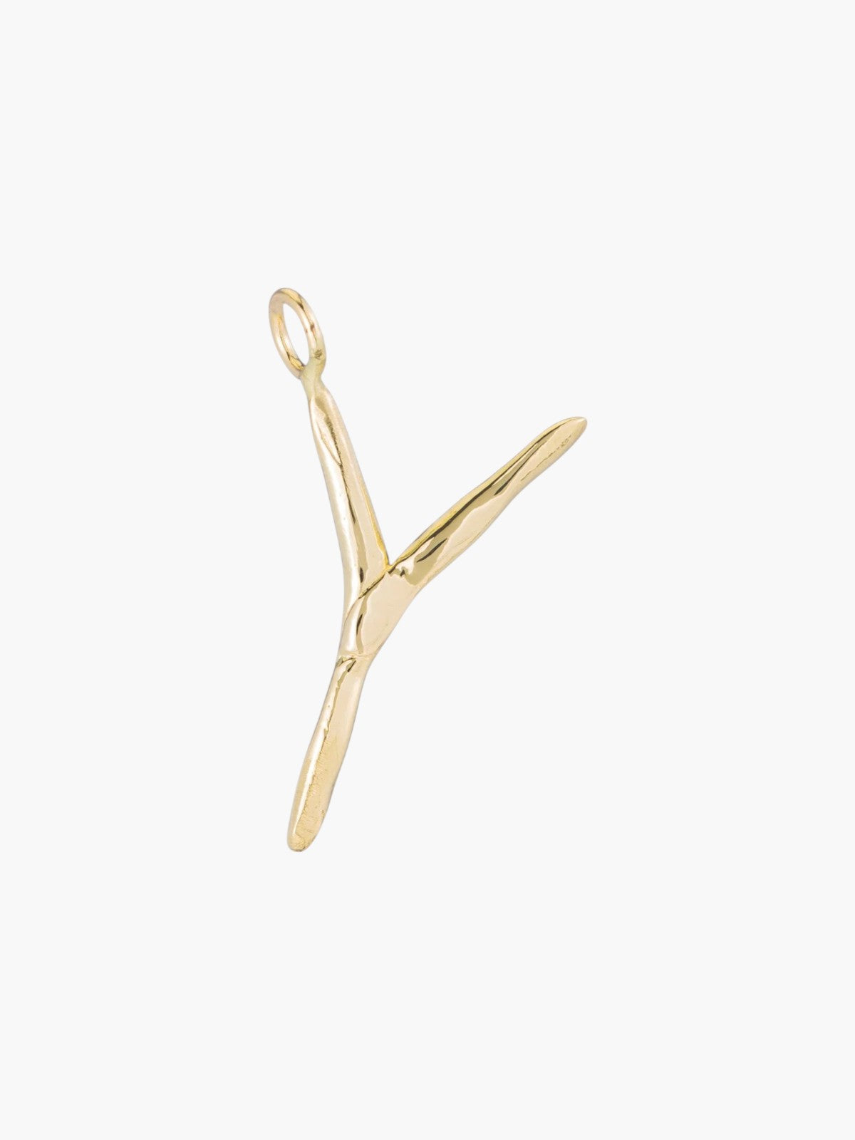 Raw Letter Charm | Gold Raw Letter Charm | Gold