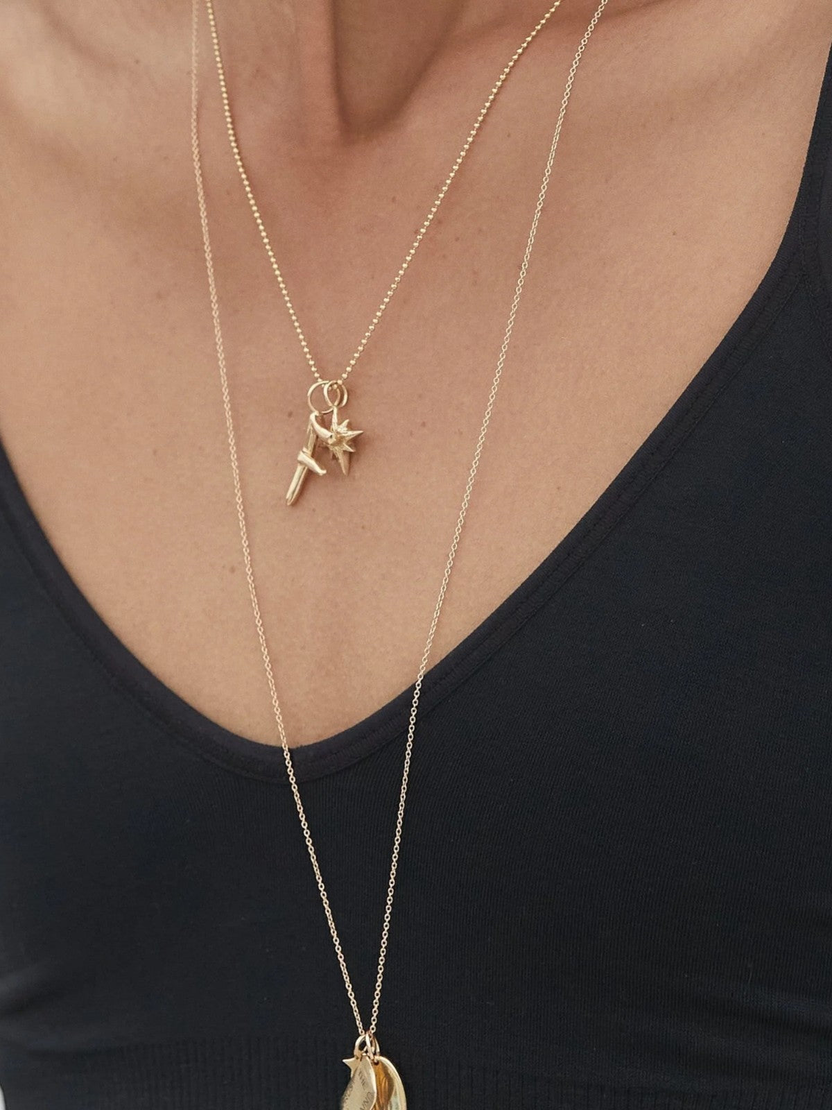 Raw Letter Charm | Gold Raw Letter Charm | Gold