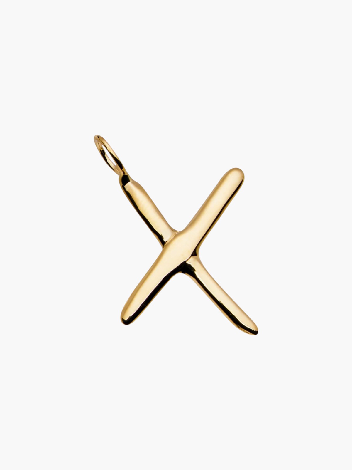 Raw Letter Charm | Gold Raw Letter Charm | Gold