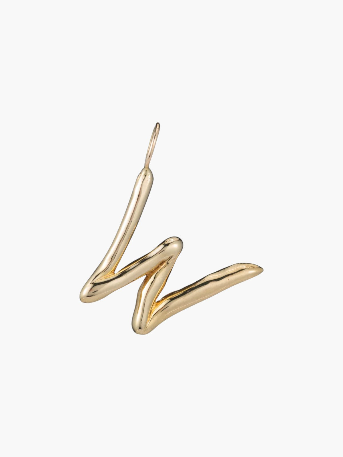Raw Letter Charm | Gold Raw Letter Charm | Gold