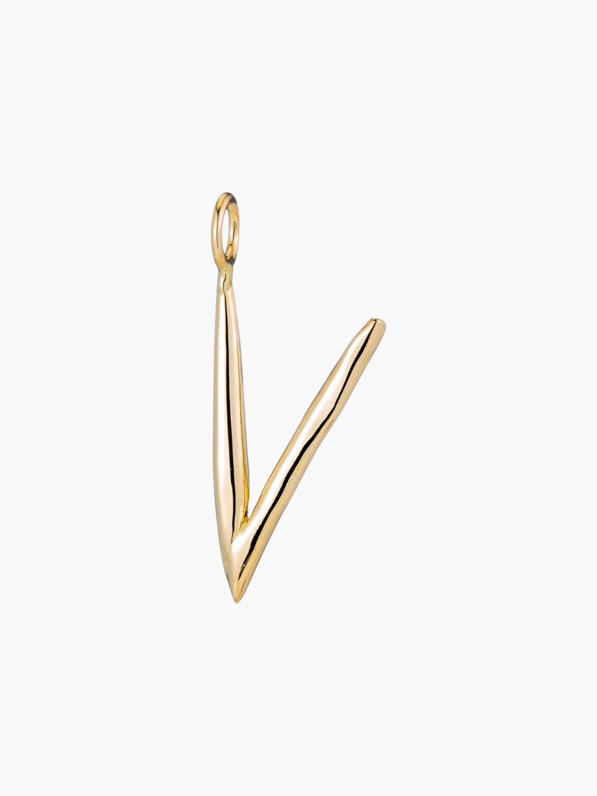 Raw Letter Charm | Gold Raw Letter Charm | Gold
