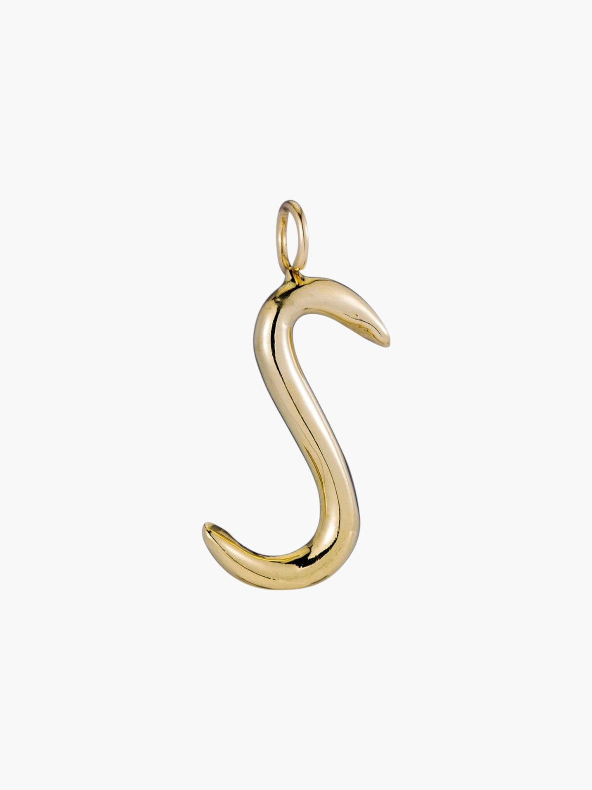 Raw Letter Charm | Gold Raw Letter Charm | Gold