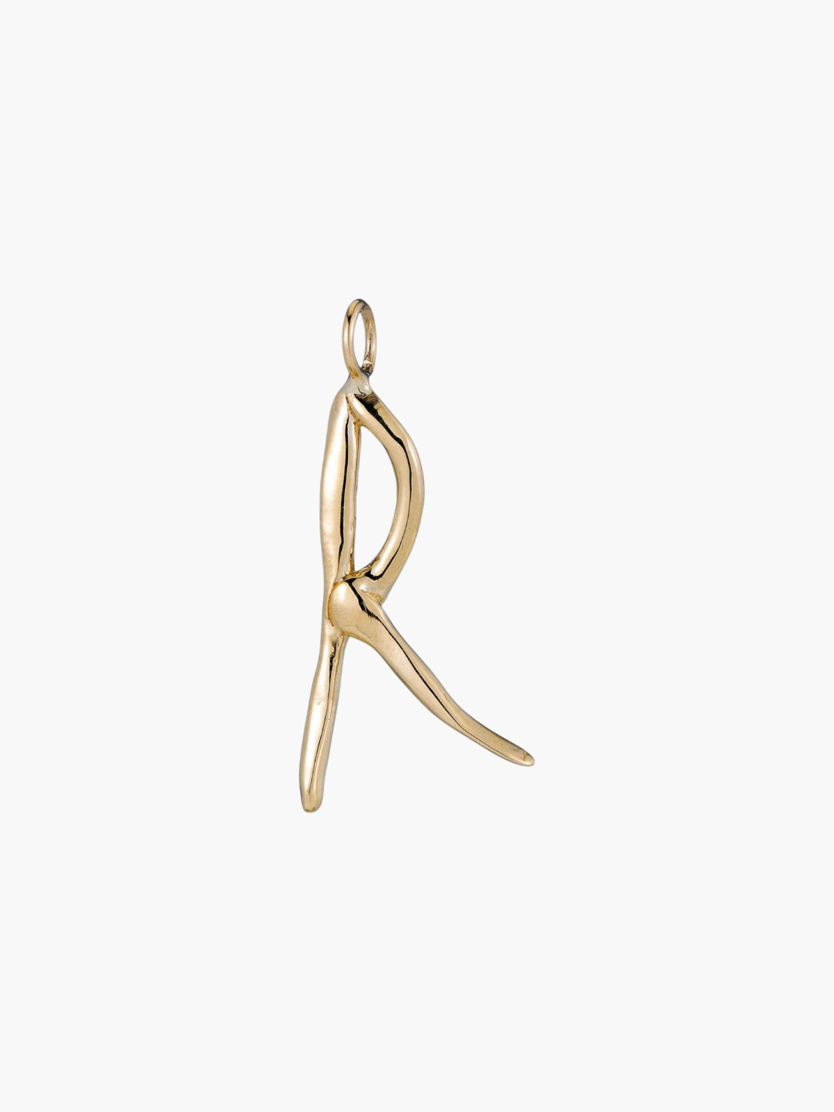 Raw Letter Charm | Gold Raw Letter Charm | Gold