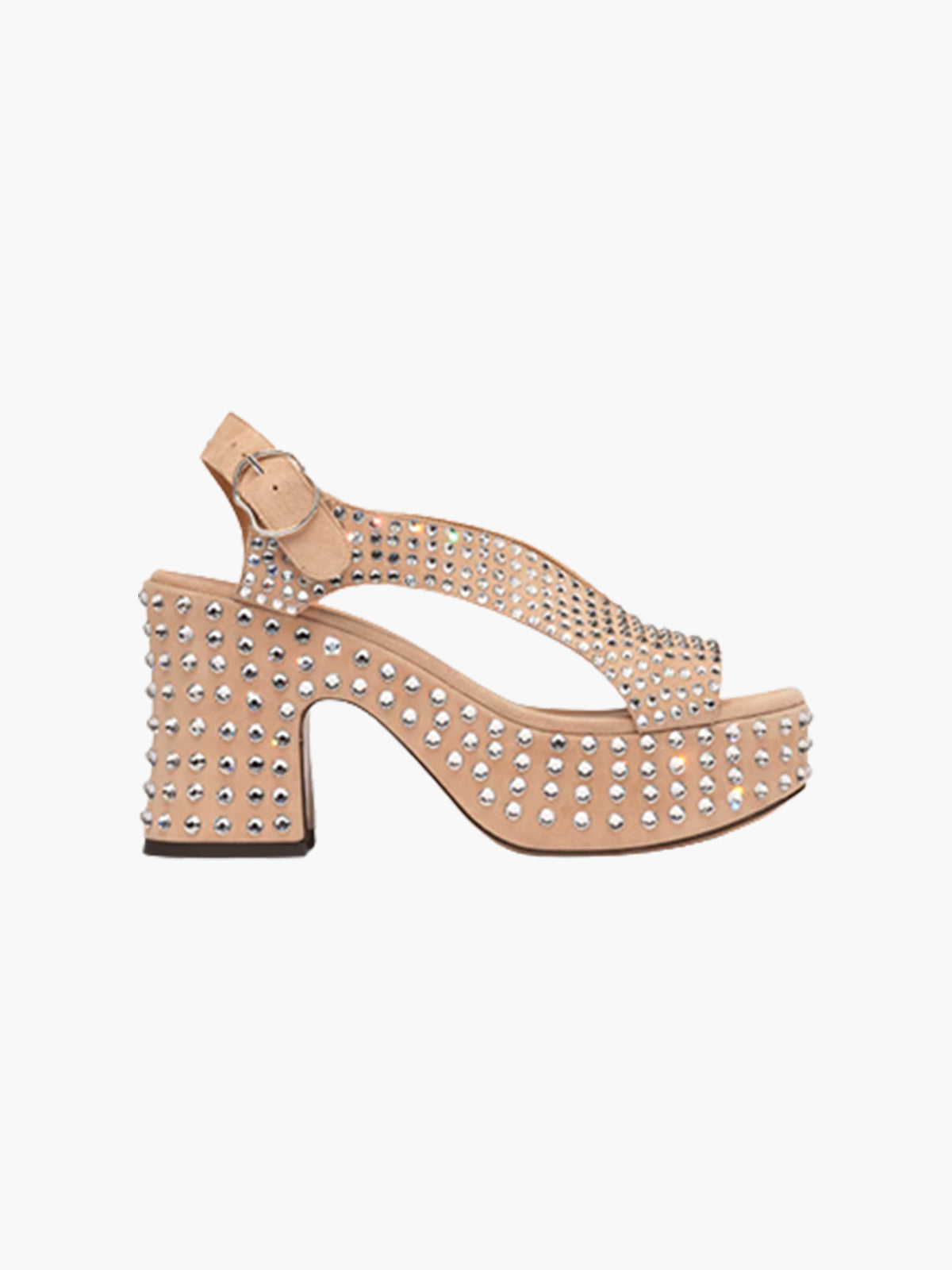 Taxi Sandals | Nude Crystal Taxi Sandals | Nude Crystal