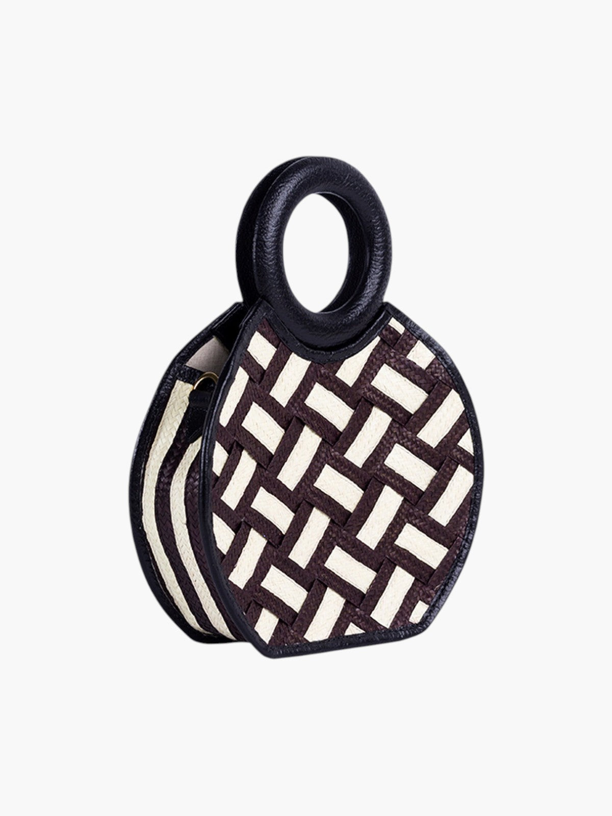 Zenú Braid in Raffia and Leather | Black Zenú Braid in Raffia and Leather | Black