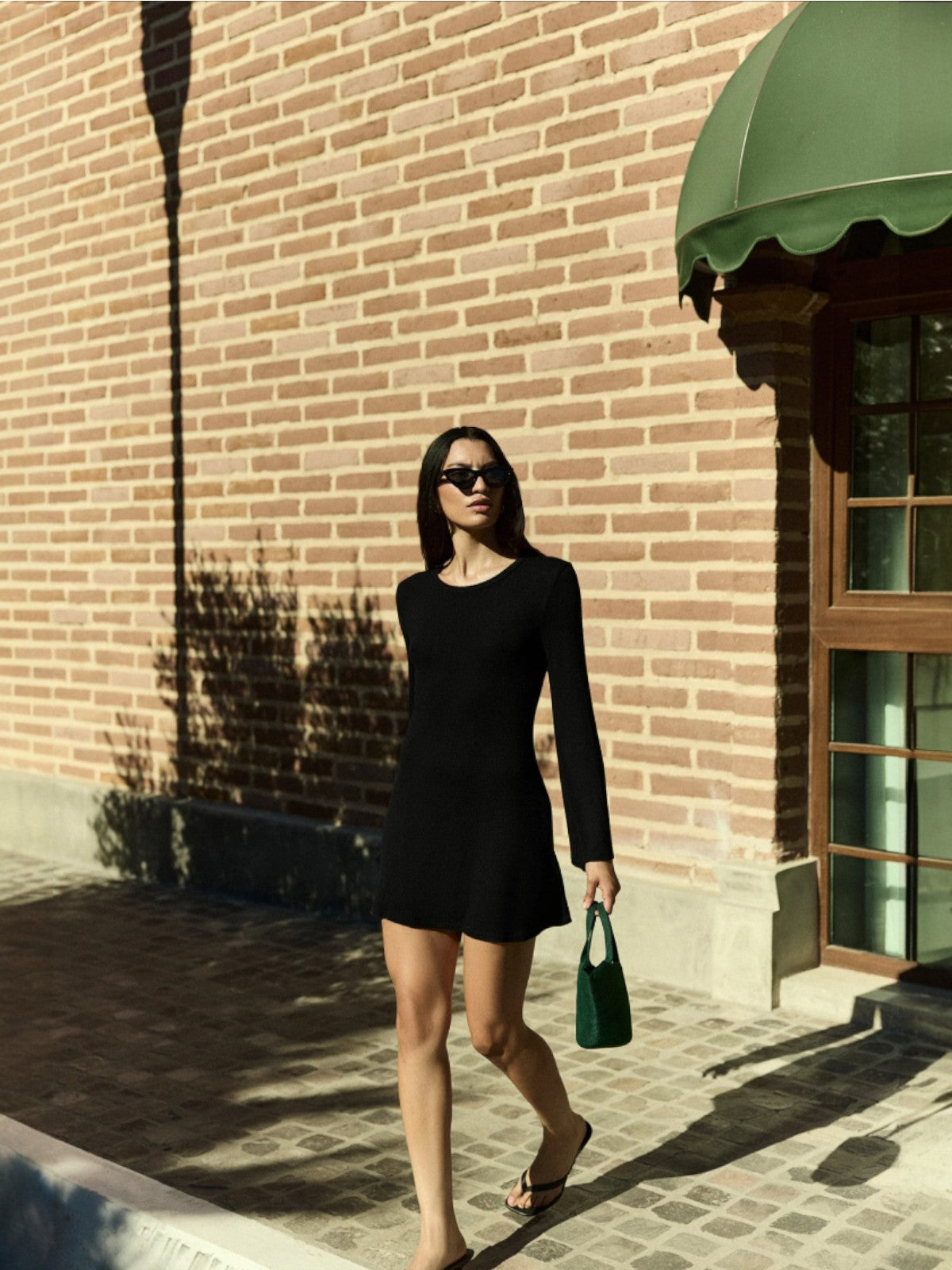 Bell Sleeve Mini Dress | Black Bell Sleeve Mini Dress | Black