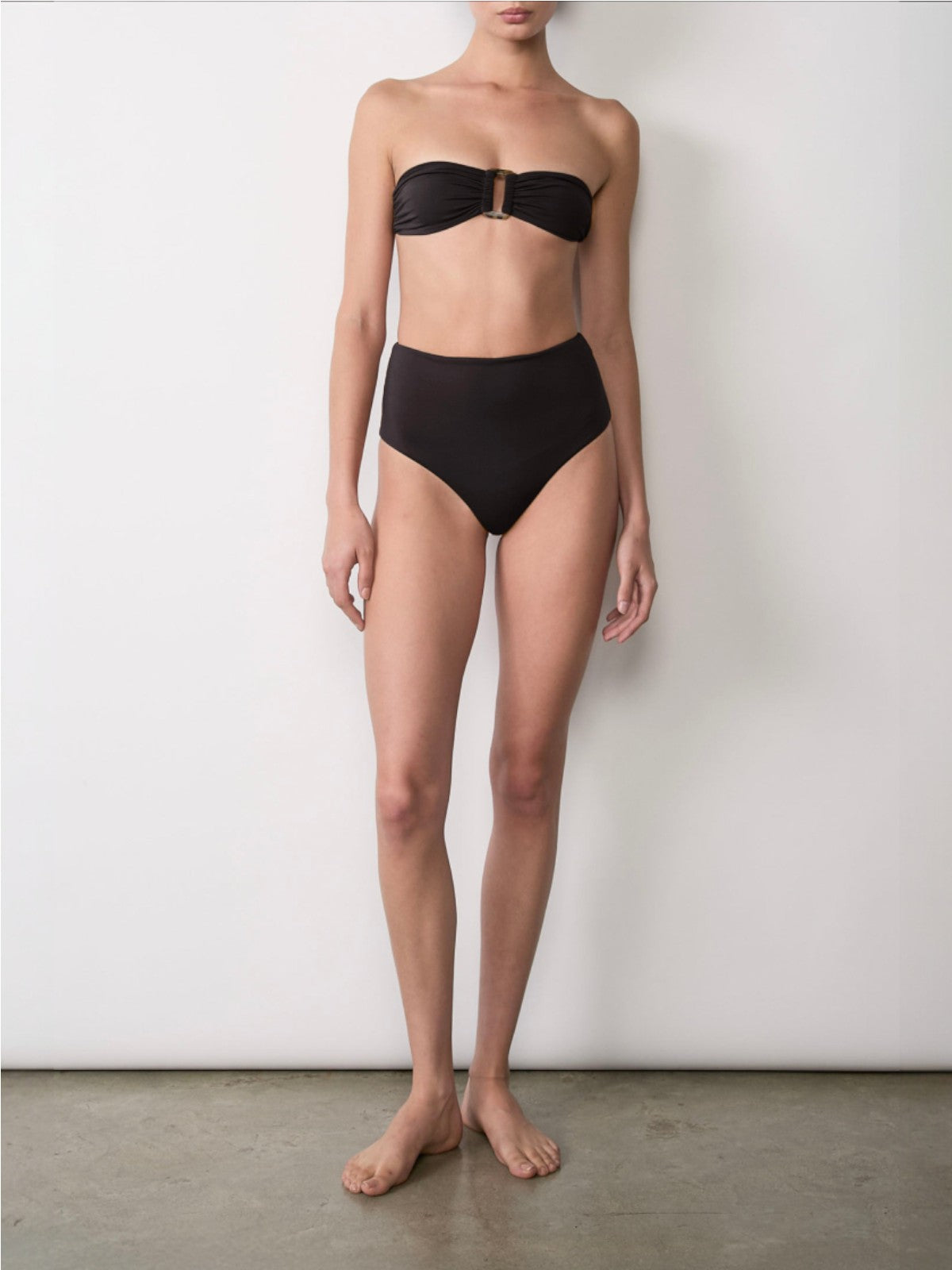 High-Waist Bikini Bottom | Black High-Waist Bikini Bottom | Black
