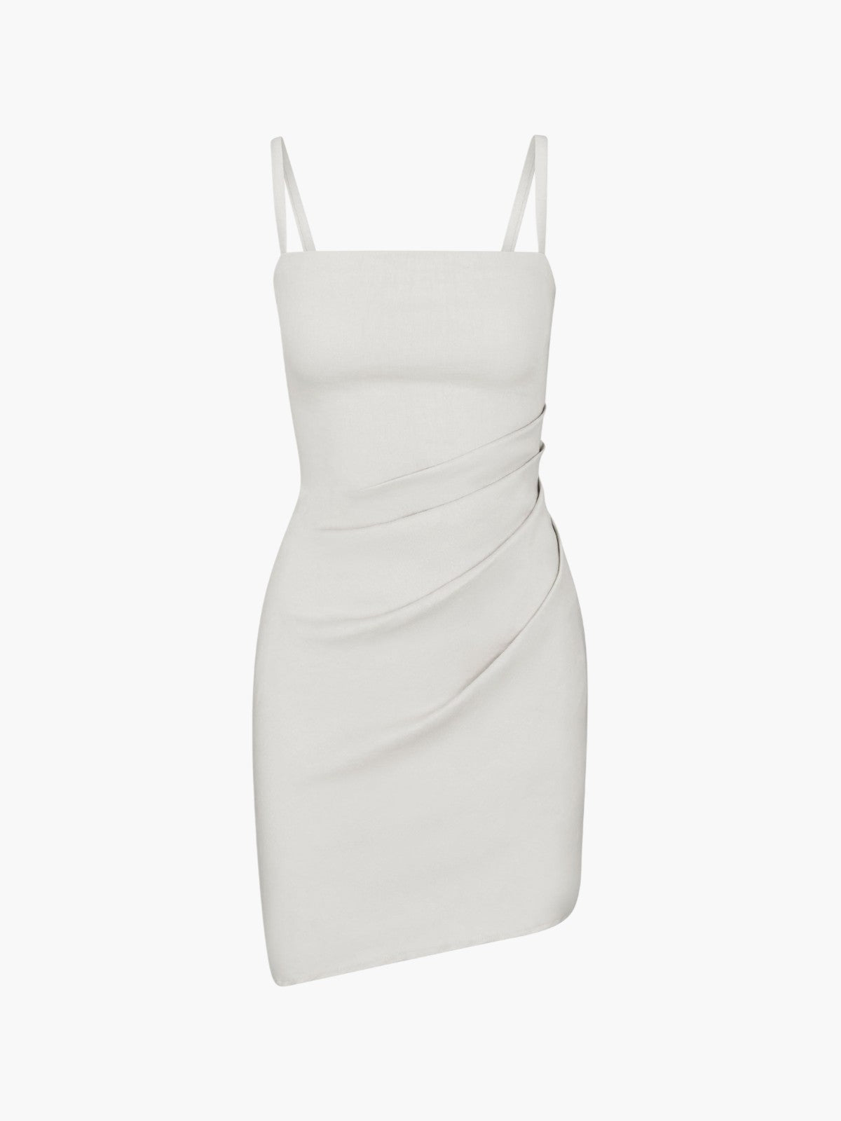 Nadege Draped Mini Dress | White Nadege Draped Mini Dress | White
