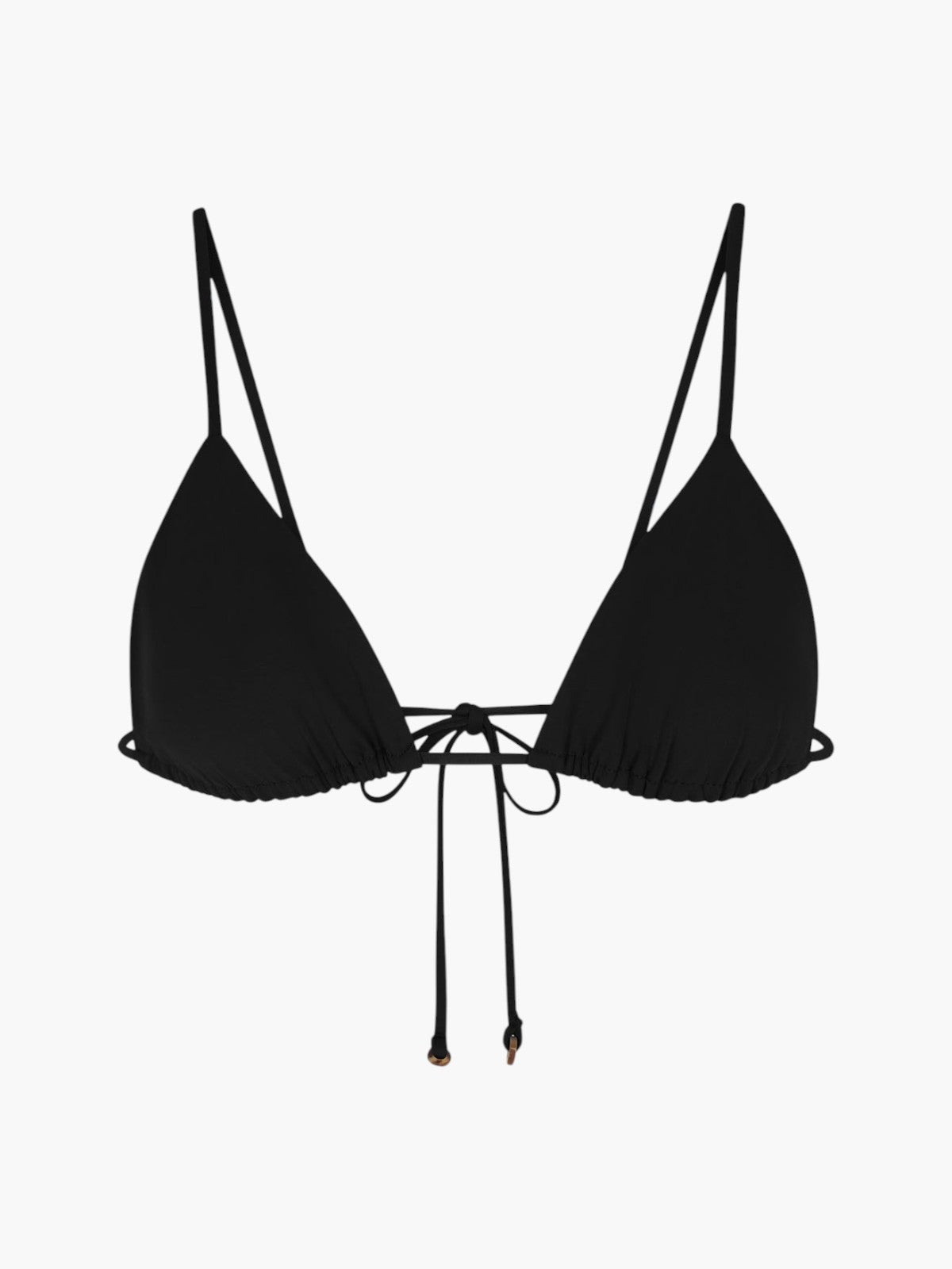 String Triangle Bikini Top | Black String Triangle Bikini Top | Black