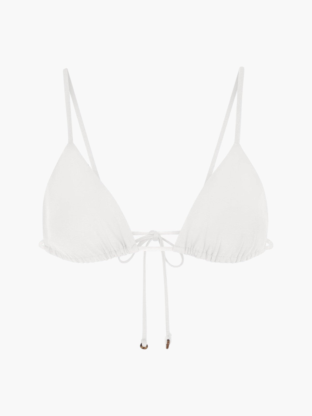 String Triangle Bikini Top | White String Triangle Bikini Top | White