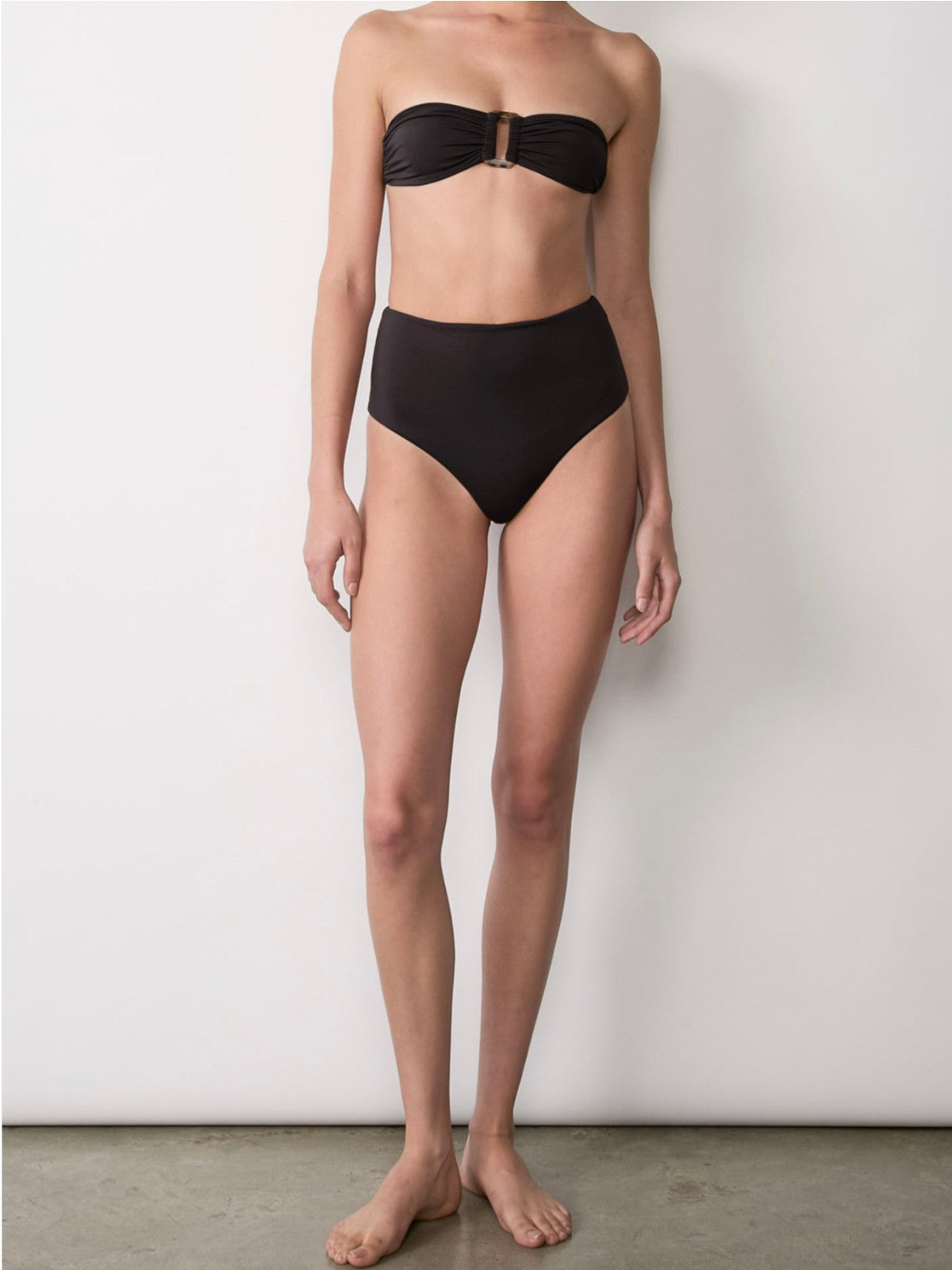 Tortoise Bandeau Bikini Top | Black Tortoise Bandeau Bikini Top | Black