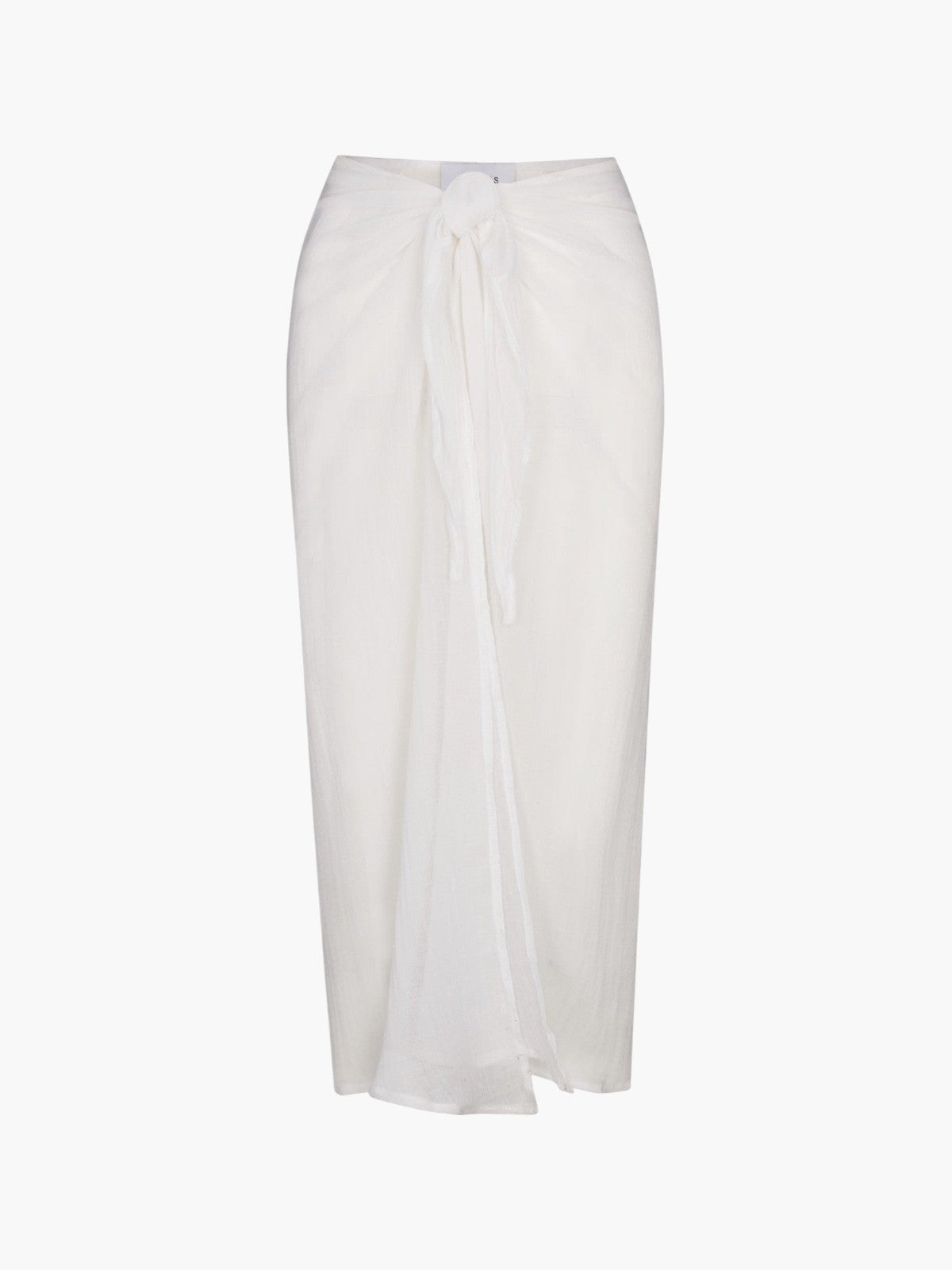 Wrap Midi Skirt Cover Up | White Wrap Midi Skirt Cover Up | White