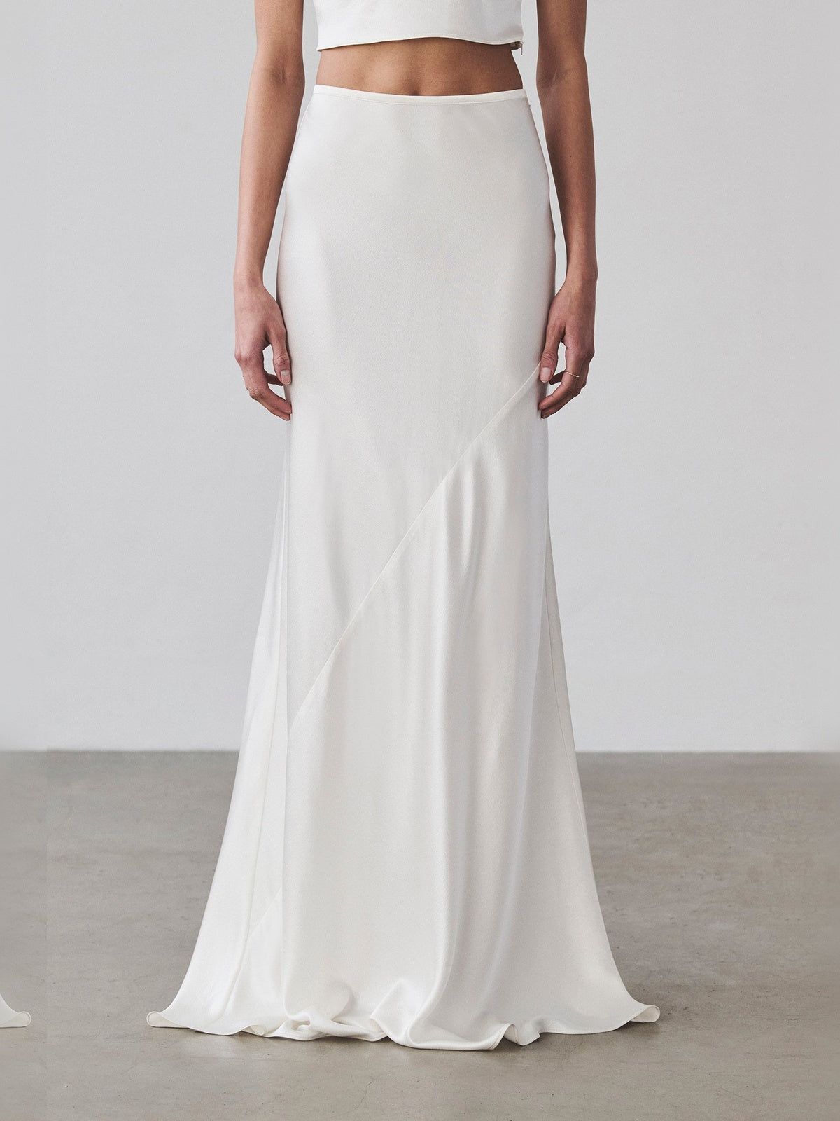 Andy Skirt - Pure Silk | White Andy Skirt - Pure Silk | White - Fashionkind