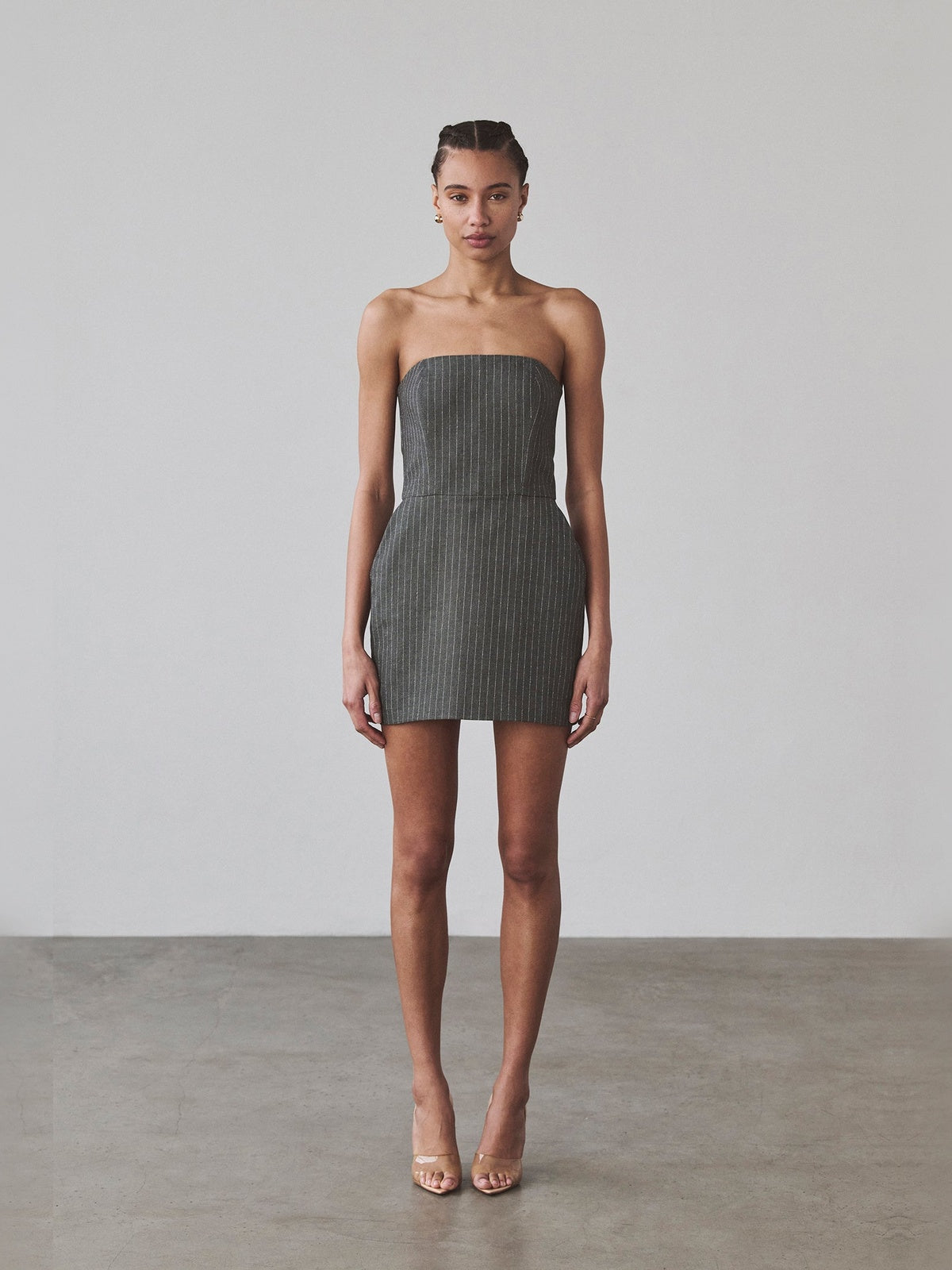Benita Mini Dress | Grey Benita Mini Dress | Grey - Fashionkind
