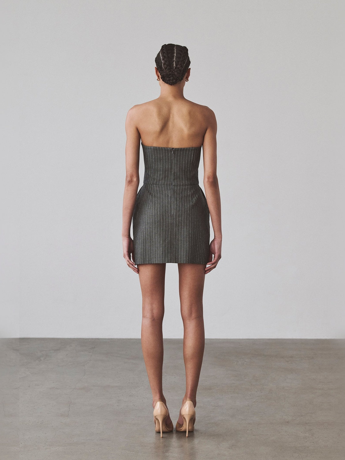Benita Mini Dress | Grey Benita Mini Dress | Grey - Fashionkind