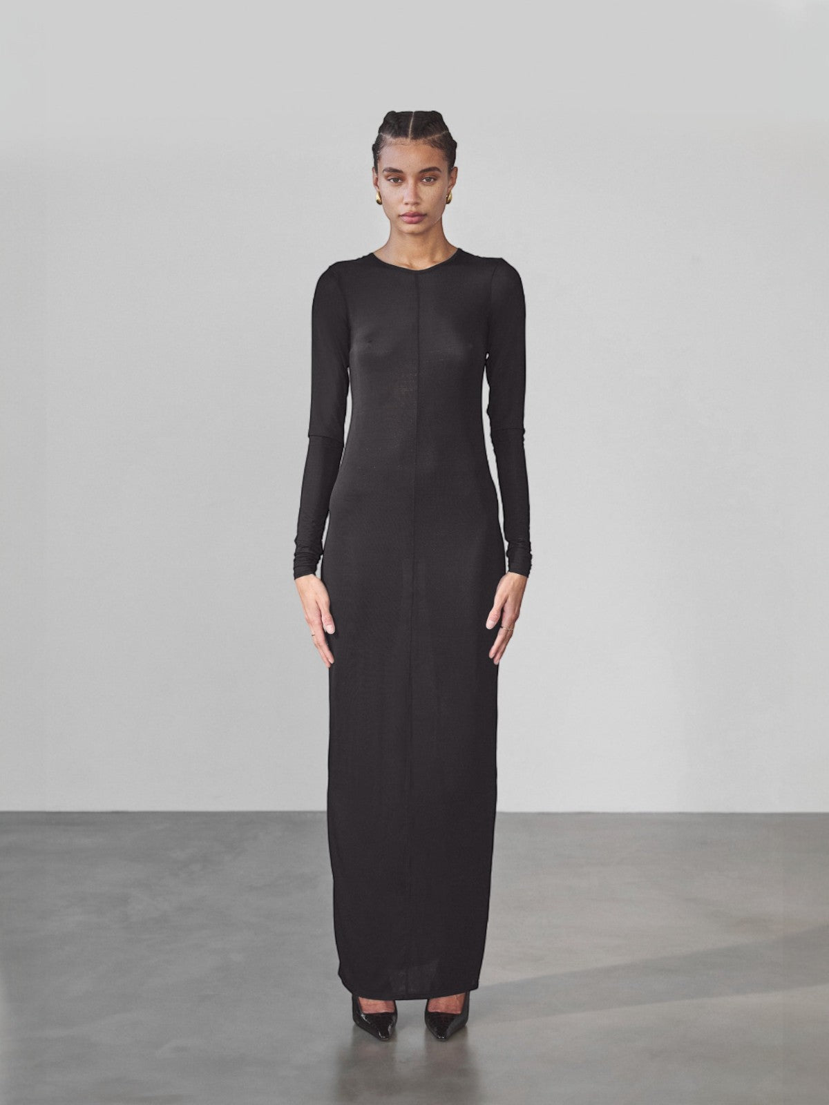 Carmen Maxi Dress | Black Stocking Carmen Maxi Dress | Black Stocking